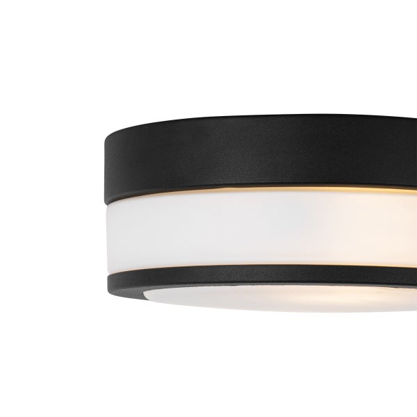 Klassische Außendeckenleuchte schwarz 23 cm IP44 - Flavi