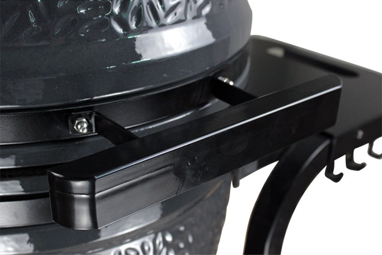 Kamado SE-19TR Grill mit Trolley Schwarz 50 cm Grilldurchmesser BBQ Keramik Holzkohlegrill Grill mit Holzkohle