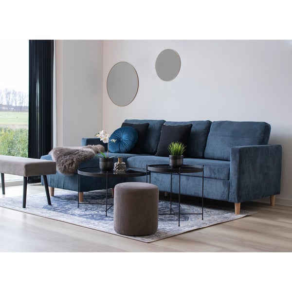 Hawai Teppich 160x230 cm blau. 160 X 230 X 1 cm