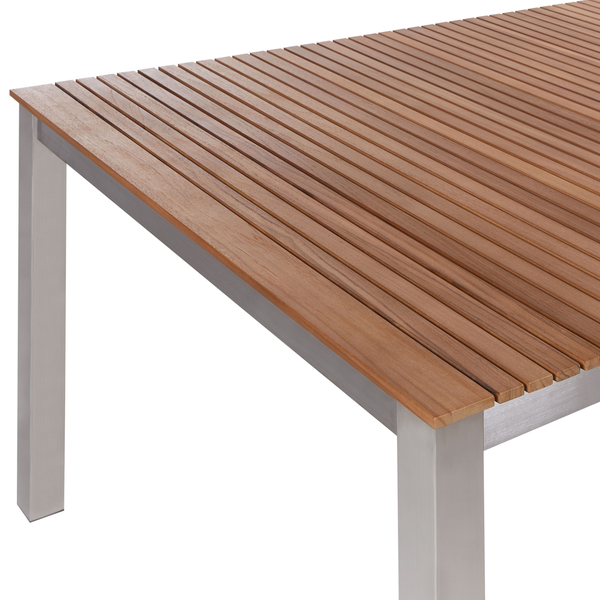 Gartentisch VIAREGGIO 200 cm 90 cm FSC® zertifiziertes Teakholz Braun