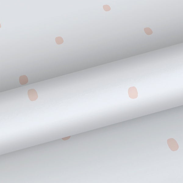 Sanders und Sanders Tapete Punkte Hellrosa und Weiß - 53 cm x 10.05 m - 640647
