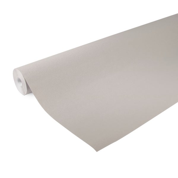 Vliestapete - Textil Uni - Hellgrau - 10mx104cm