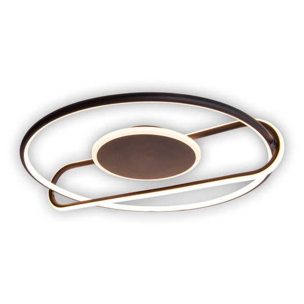 Moderne Deckenleuchte mit LED-Ringen