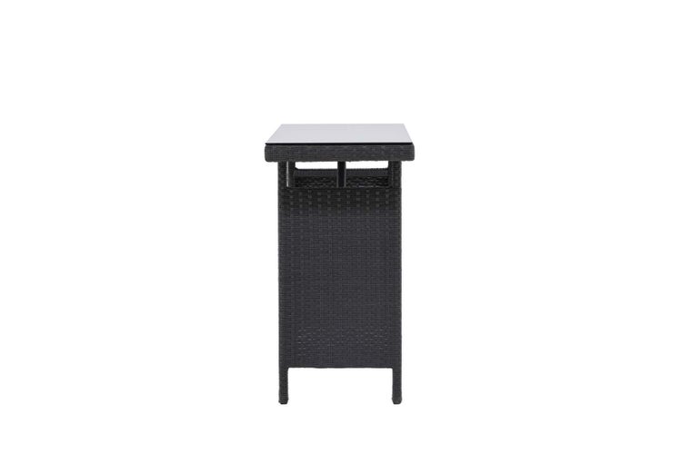 Padova Gartentisch Beistelltisch 40x120cm schwarz. 40 X 120 X 74 cm