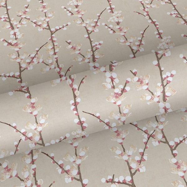 Sanders und Sanders Tapete Blüte Sandbeige und Weiß - 53 cm x 10 m - 640181