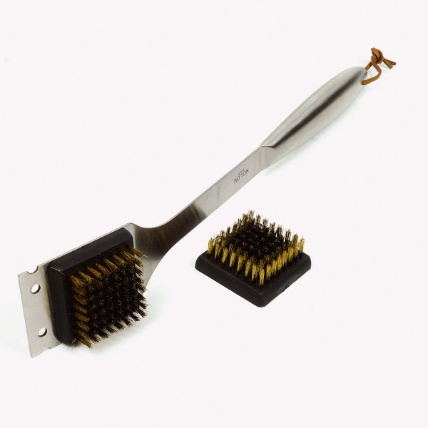 PATTON Grillbürste Solid - Länge 43cm - Edelstahl