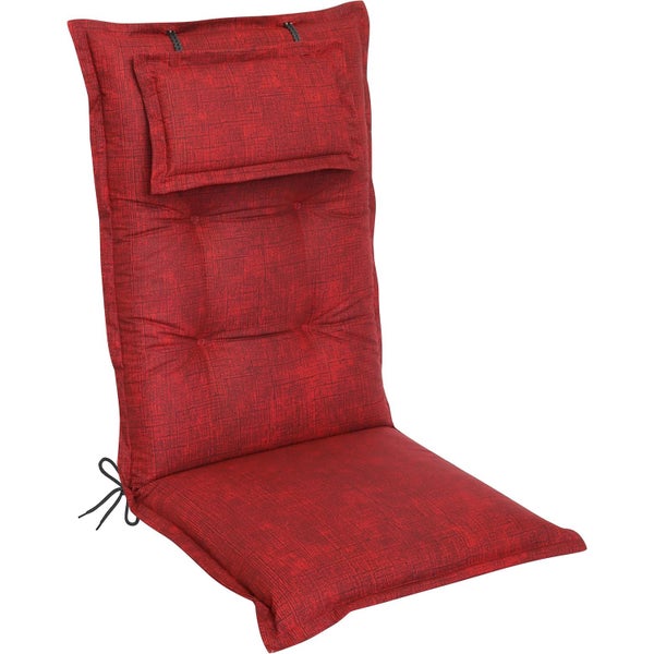 Auflage für Hochlehner-Gartenstuhl mit Kopfpolster