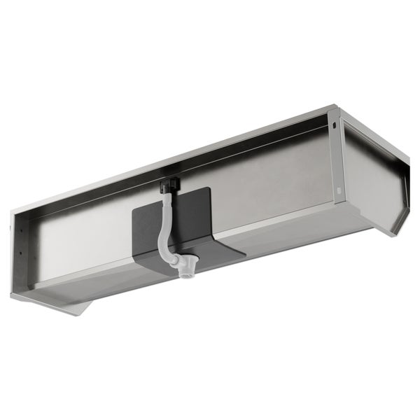 Edelstahlspüle mit Ablaufgarnitur