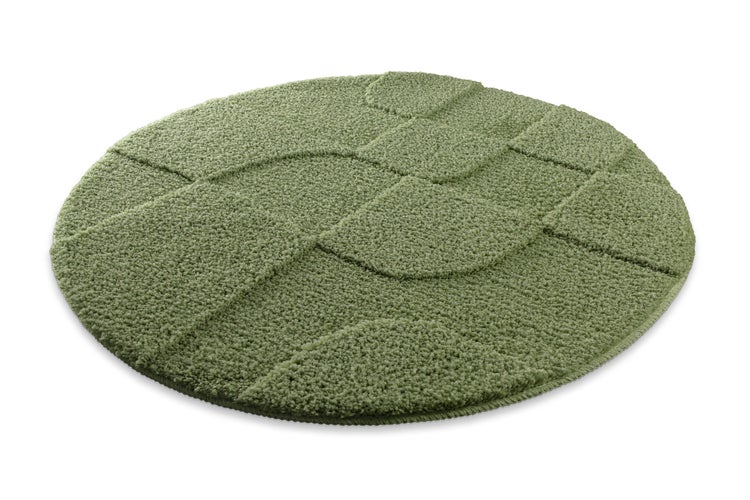 Badematte mit hohem Flor, rutschhemmender TPE-Rückseite, waschbar bei 30 Grad Celsius und allergikerfreundlich.