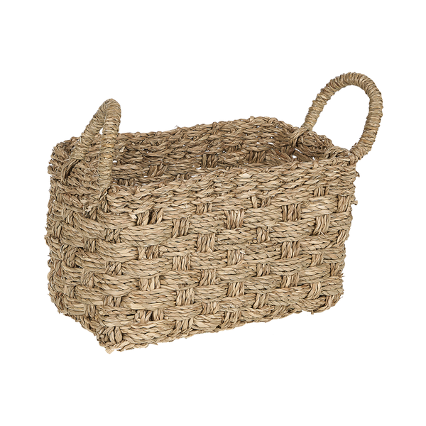 Geflochtener Korb mit Griffen