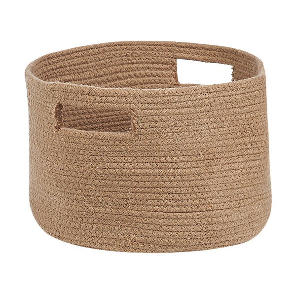 Geflochtener Korb mit Tragegriffen