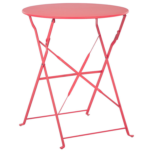 Bistro Set klappbar FIORI Metall Rot