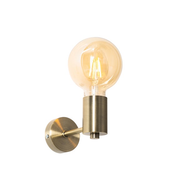 Industrielle Wandleuchte Bronze 13cm - Facil