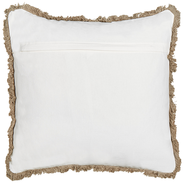 Dekokissen 2er Set PSILOTALES Baumwolle 45 x 45 cm Beige Blumenmuster