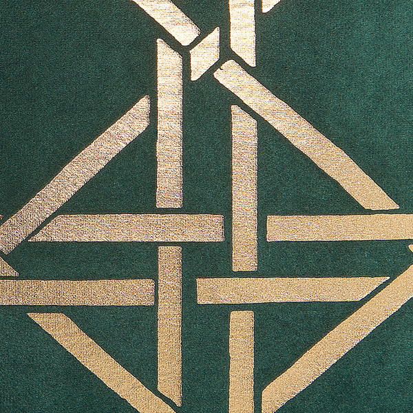 Dekokissen 2er Set CASSIA 45 x 45 cm Dunkelgrün Geometrisches Muster