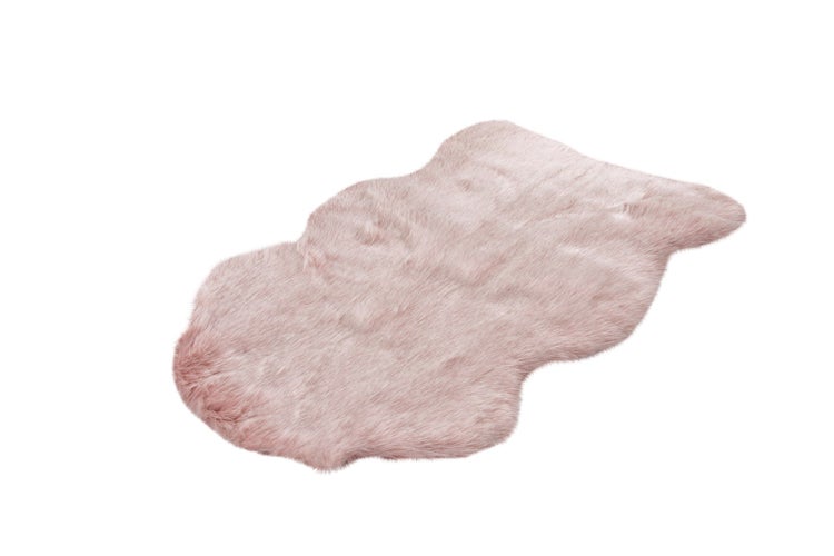 Hochflor Teppich Aegeania Puderrosa 45 mm Uni 60 x 90 cm