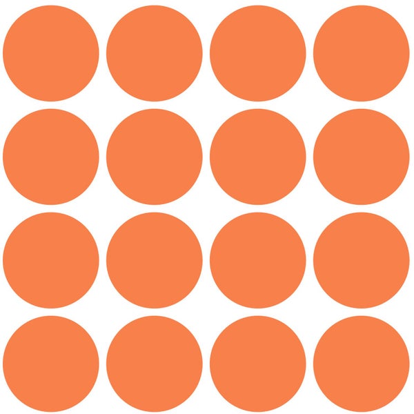 ESTAhome Tapete große Kugeln Orange - 50 x 900 cm - 131558