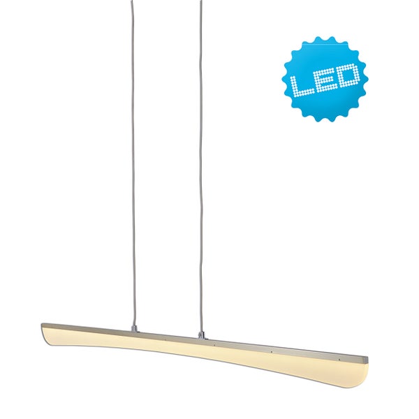 LED-Pendelleuchte mit geradlinigem Design