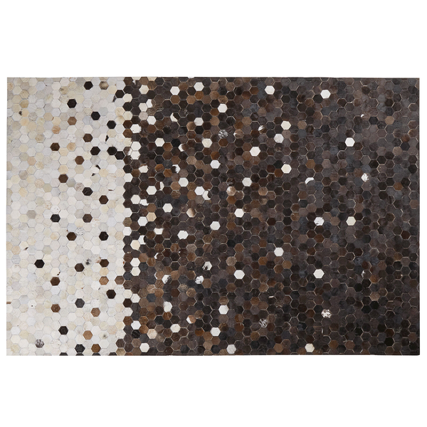 Teppich EYIM Braun 160 x 230 cm Echtleder