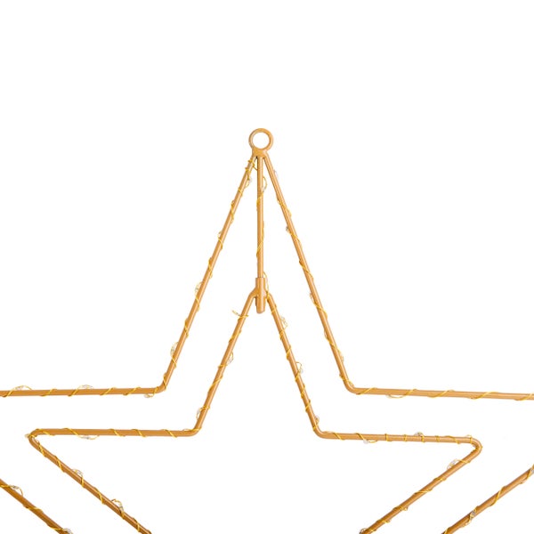 Dekorativer Stern mit Lichtern für festliche Anlässe