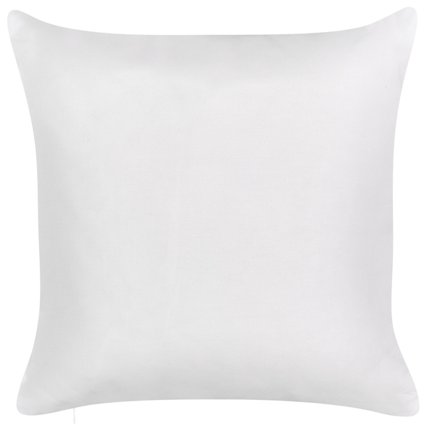 Gartenkissen 2er Set TORBORA Pflanzenmuster 45 x 45 cm Weiß Blau