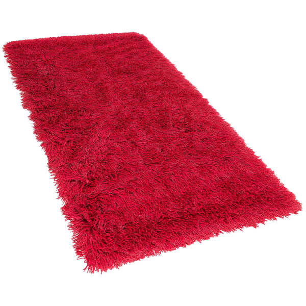 Zottelteppich CIDE Rot 80 x 150 cm