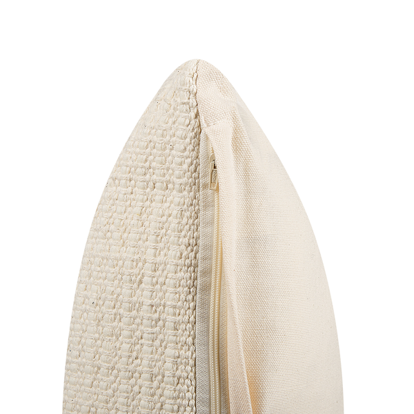 Dekokissen mit Reißverschluss und Textur