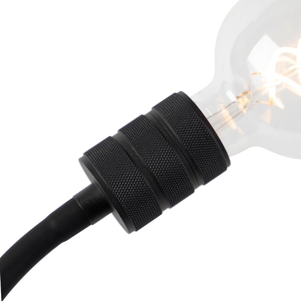 Moderne Klemmlampe schwarz mit Flexarm - Cavalux