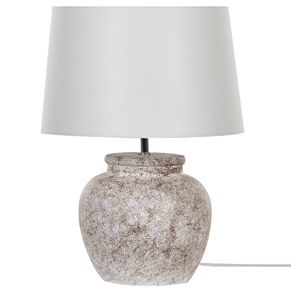 Tischleuchte MAREB Keramik Beige