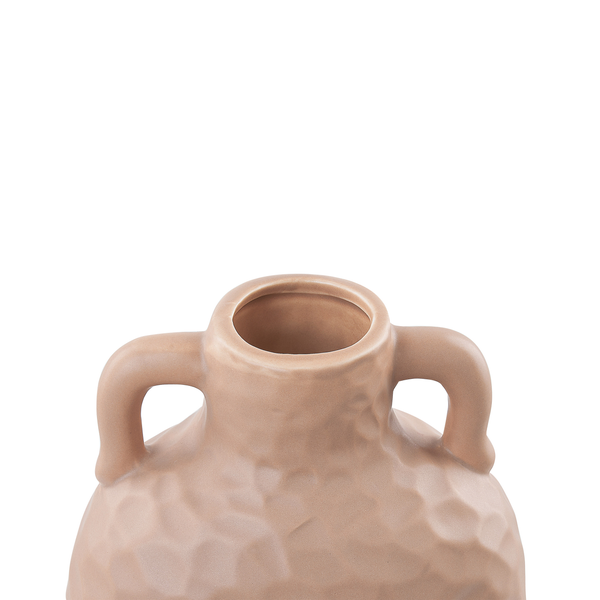 Blumenvase VERIA Keramik 26 cm Sandbeige