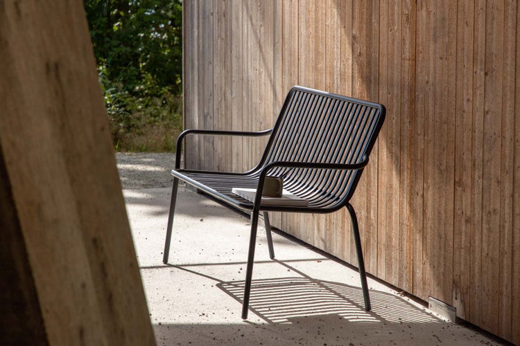 Peking Gartenbank schwarz. 130 X 64 X 85 cm