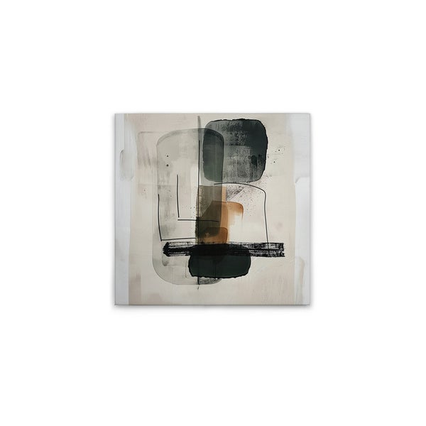 Abstraktes Leinwandbild mit geometrischen Formen