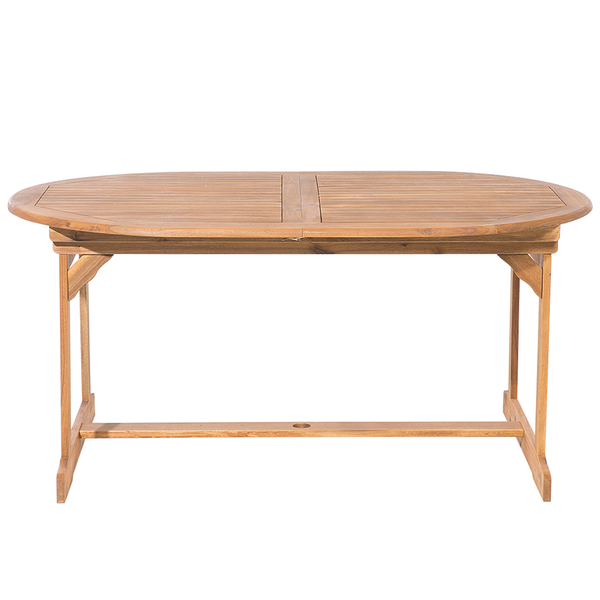 Gartenmöbel Set 8-Sitzer MAUI mit Schirm Akazienholz Taupe