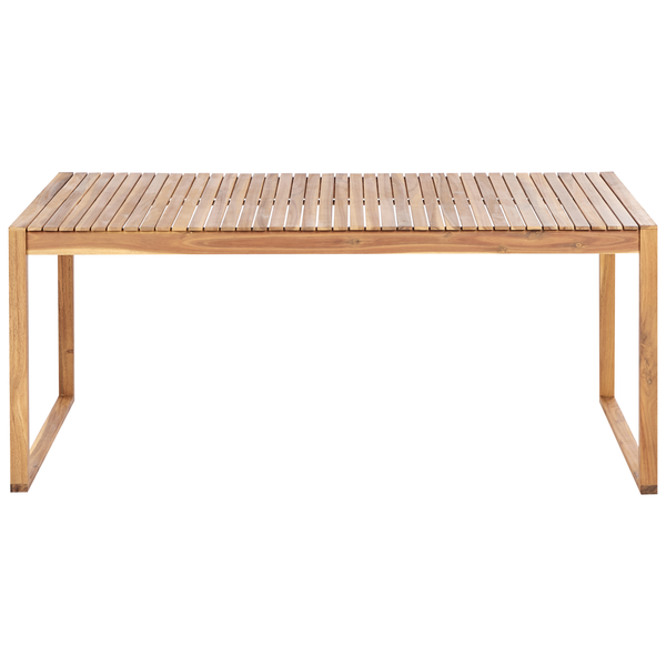 Gartenmöbel Set mit Servierwagen 8-Sitzer SASSARI II zertifiziertes Akazienholz Hellbraun