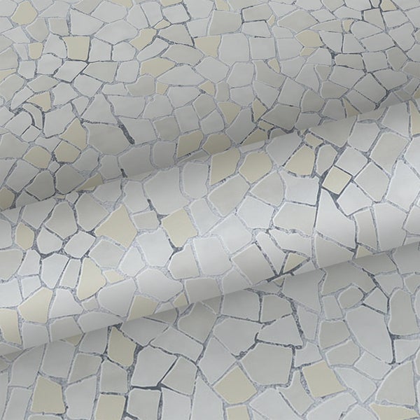 Sanders und Sanders Tapete Mosaik-Fliesen Grau und Beige - 53 cm x 10 m - 640016