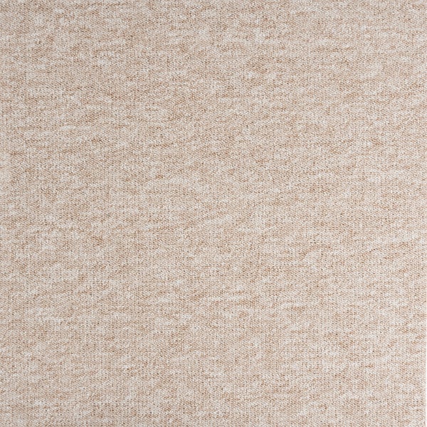 Beigefarbener Teppichboden mit melierter Struktur und Schlingenpol.