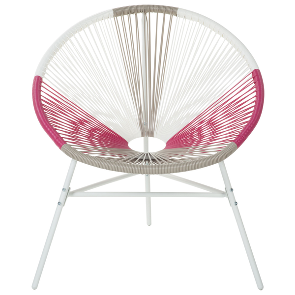 Gartenstuhl ACAPULCO Polyrattan Fuchsia