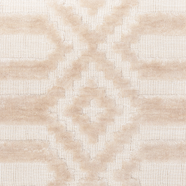 Teppich beige 140 x 200 cm geometrisches Muster Kurzflor ADATEPE