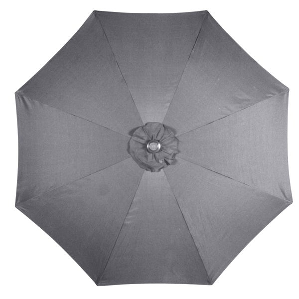 Terrassenschirm 2,7 M Mit Fiberglas-Rippen – Kurbel & Neigbar, UV-sicher & Wasserdicht – Für Garten, Terrasse, Pool