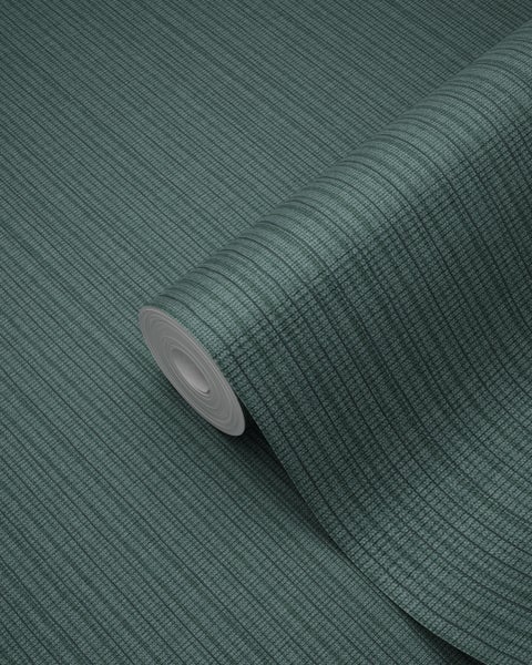 Origin Wallcoverings Tapete Gewebeoptik Meeresgrün - 53 cm x 10.05 m - 347627