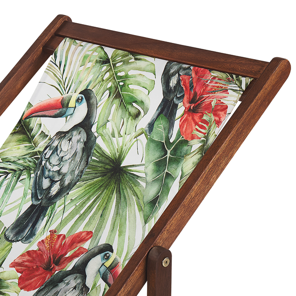 Liegestuhl mit Dschungelmotiv