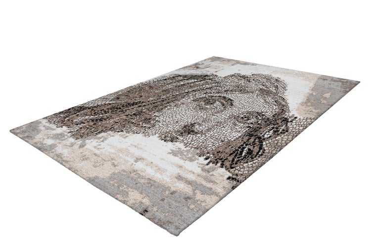 Flachflor Teppich Anayo Taupe Vintage 200 x 290 cm