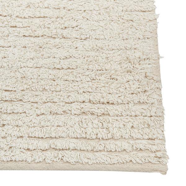 Teppich Baumwolle beige 80 x 150 cm TEZPUR