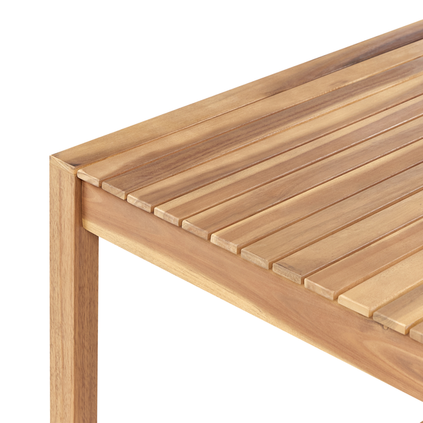 Gartenmöbel Set mit Servierwagen 8-Sitzer SASSARI II zertifiziertes Akazienholz Hellbraun