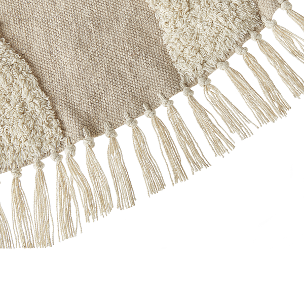 Teppich ARTMAK Beige ø 140 cm Baumwolle
