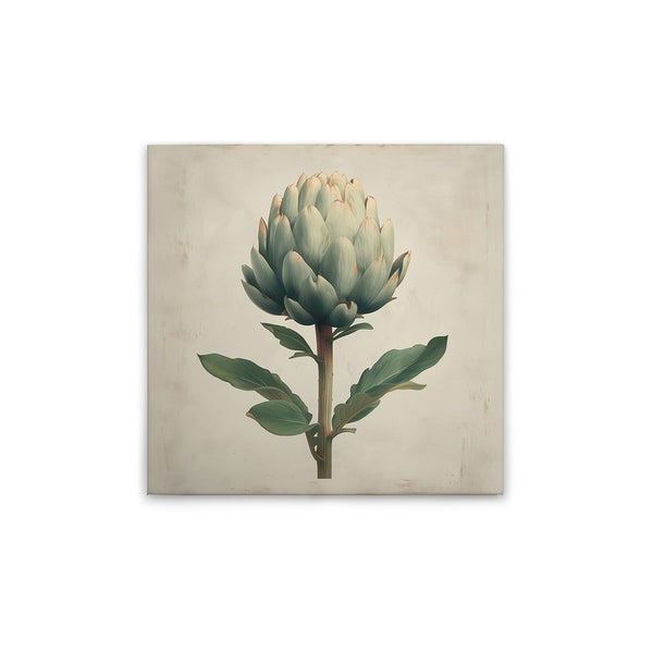 Gemälde einer Artischocke auf Leinwand