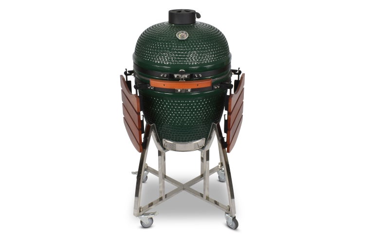 Kamado CL-21 Profi Keramik Grill Grün, Grilldurchmesser 55cm, Grillrostdurchmesser 46cm, BBQ Grillei Holzkohlegrill Grill Keramikgrill