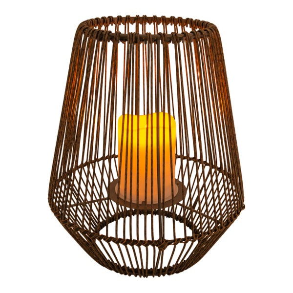 Dekorative Laterne mit Kunstkerze für den Innenbereich