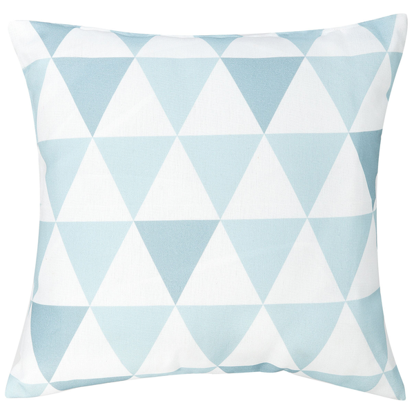 Gartenkissen 2er Set TRIFOS Geometrisches Muster 40 x 40 cm Blau