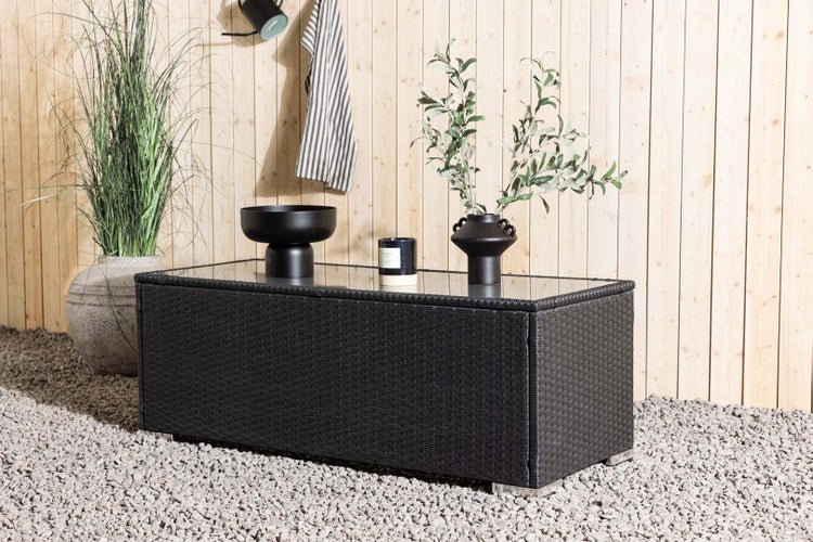 London Gartentisch 50x120cm schwarz. 50 X 120 X 45 cm